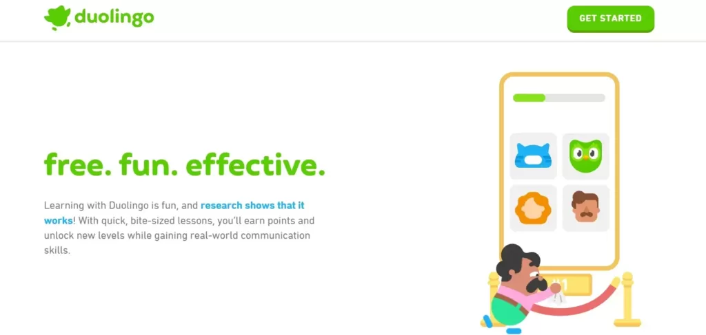 Duolingo-ai-for-students-home-page