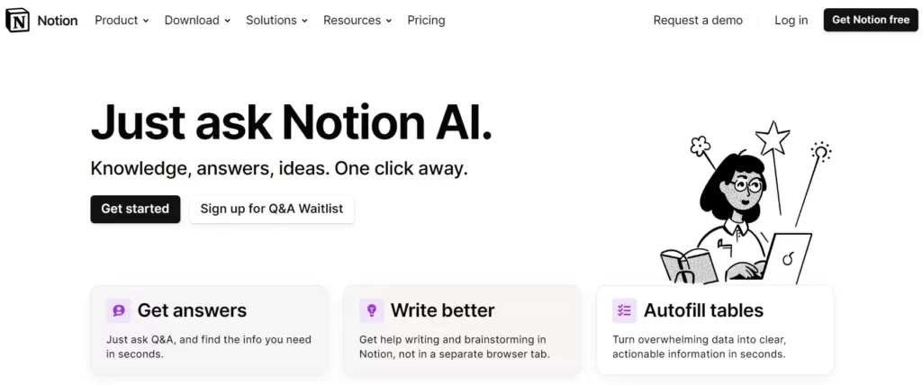 notion-ai-for-students-home-page