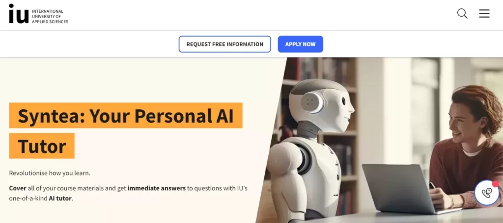 Syntea-ai-for-students-home-page