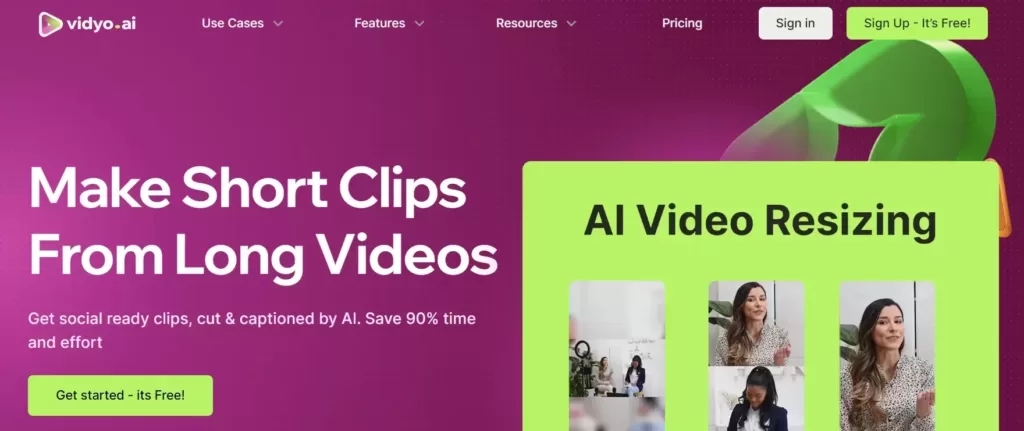 video ai home page