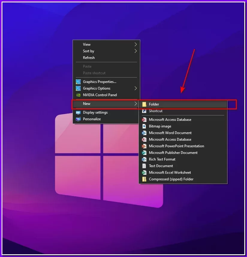 create new folder in windows 11 for god mode 