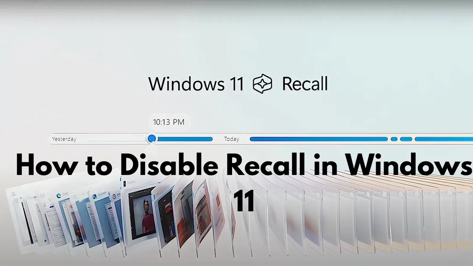 How to Disable Recall in Windows 11