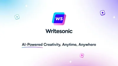 writesonic ai logo mark